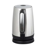 TZS First Austria Edelstahl Wasserkocher, 1,7 L, in Schwarz/Edelstahl, 2200 W, 360 Grad Abstellwinkel, integrierter Kalkfilter, Trockenkochschutz, Abschaltautomatik