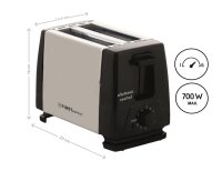 TZS First Austria Doppel Toaster, verchromtes...