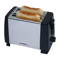 TZS First Austria Doppel Toaster, verchromtes Geh&auml;use, 6 Stufen inkl. Abbruchtaste