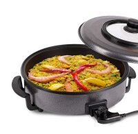 TZS First Austria Elektrische Pizzapfanne 42 cm, Runder...