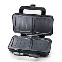 TZS First Austria Sandwichmaker, 900 W, Kontaktgrill f&uuml;r XXL- Sandwiches, edler Edelstahlverblendung, Antihaftbeschichtung