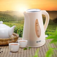 TZS First Austria Wasserkocher 1,7L, 2220 W, 360 Grad Abstellwinkel, abnehmbarer Filter, Trockenkochschutz, Abschaltautomatik,integrierter Kalkfilter, creme