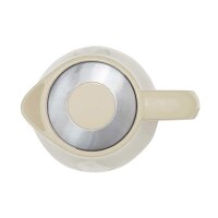 TZS First Austria Wasserkocher 1,7L, 2220 W, 360 Grad Abstellwinkel, abnehmbarer Filter, Trockenkochschutz, Abschaltautomatik,integrierter Kalkfilter, creme