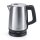 TZS First Austria Edelstahl Wasserkocher, 1,7 L, in Schwarz/Edelstahl, 2200 W, 360 Grad Abstellwinkel, integrierter Kalkfilter, Trockenkochschutz, Abschaltautomatik