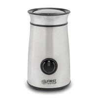 TZS First Austria Kaffeem&uuml;hle elektrisch, kompakter Zerkleinerer, mit 2 pr&auml;zisen Klingen aus Edelstahl, leicht bedienbarer Schaltknopf, in Silber, 150 W