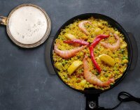 TZS First Austria Elektrische Pizzapfanne 32 cm, Runder Pizzaofen 1500 W, Antihaft-Heizplatte mit Glasdeckel f&uuml;r Hamburger, Omelette, Pizza, Braten