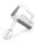 TZS First Austria Handmixer, 500 W, elektrischer leistungsstarker Handr&uuml;hrer, stufenlose Geschwindigkeitsstufen mit Soft-Start, Turbo- und Auswurffunktion, inkl. R&uuml;hrbesen & Knethaken, wei&szlig;/Edelstahl