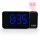 TZS First Austria Radio-Wecker  | FM-Radio-Wecker mit klarem Sound | DC-Betrieb und Stromversorgung &uuml;ber USB-Kabel | Uhrzeitprojektion | Snooze-Funktion | Sleep-Timer
