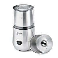 TZS First Austria Kaffeem&uuml;hle & Milchsch&auml;umer 2in1 elektrisch, f&uuml;r Kaffeebohnen, Milk Frother, dichter Milchschaum, 2 Klingen, 200 W