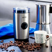 TZS First Austria Kaffeem&uuml;hle elektrisch, 2in1 M&uuml;hle/Zerkleinerer, f&uuml;r Kaffeebohnen, N&uuml;sse & Gew&uuml;rze, mit 2 pr&auml;zisen Klingen, Edelstahl, 150 W
