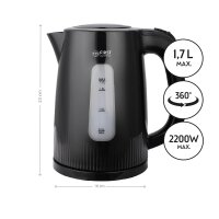 TZS First Austria Wasserkocher 1,7L, 2220 W, 360 Grad...
