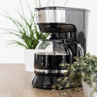 TZS First Austria Filterkaffeemaschine mit Dauerfilter 12 Tassen Kaffeemaschine mit Warmhalteplatte | schwarz | Filtermaschine mit Glaskanne | Permanentfilter | Tropfstopp
