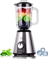 TZS First Austria - Standmixer mit 4 Klingen, 1000W | 1,5 L | 2 Geschwindigkeitsstufen | Pulse Funktion | Standmixer f&uuml;r Babynahrung | Smoothie Maker Eiwei&szlig;shakes | Shake | Blender | Mixer