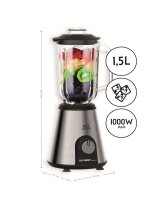 TZS First Austria - Standmixer mit 4 Klingen, 1000W | 1,5...