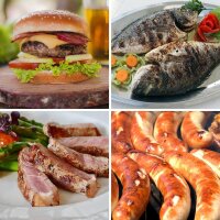 TZS First Austria Tischgriller, Elektrogrill f&uuml;r den Tischgebrauch, Grillplatte f&uuml;r Fleisch & Gem&uuml;se, Kontaktgrill mit Antihaftbeschichtung, 180 &deg;&Ouml;ffnung, Edelstahl, 2000 W