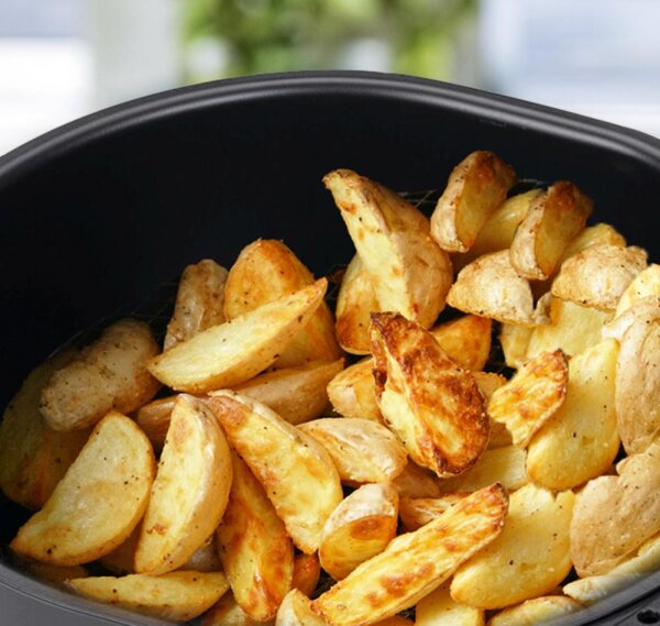 TZS First Austria Hei&szlig;luftfritteuse 3,5 L, Antihaft-Edelstahlkorb, Airfryer, digital, 8 Programme, 1500W, 60-Minuten-Timer, ohne Fett - Backen, Frittieren, Grillen, R&ouml;sten