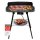 TZS First Austria Standgriller, 2000 Watt Elektrogrill mit Temperaturregler und W&auml;rmereflektor Gartengrill mit Standf&uuml;&szlig;en Grillfl&auml;che: 45cm x 22cm Inklusive Windfang Barbecue Elektrisch BBQ Tischgrill
