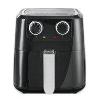 TZS First Austria Hei&szlig;luftfritteuse mit 3,5 L Antihaft-Edelstahlkorb, Airfryer,1400W, 30-Minuten-Timer, schwarz, f&uuml;r Pommes frites, Frittiertes, H&auml;hnchen