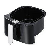 TZS First Austria Hei&szlig;luftfritteuse mit 3,5 L Antihaft-Edelstahlkorb, Airfryer,1400W, 30-Minuten-Timer, schwarz, f&uuml;r Pommes frites, Frittiertes, H&auml;hnchen