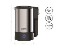 TZS First Austria - 0,6L Edelstahl Reisewasserkocher mit...