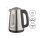 TZS First Austria Edelstahl Wasserkocher, 1,7 L, in Schwarz/Edelstahl, 2200 W, 360 Grad Abstellwinkel, integrierter Kalkfilter, Trockenkochschutz, Abschaltautomatik