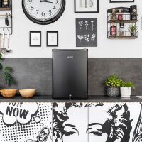 TZS First Austria Minik&uuml;hlschrank ohne Gefrierfach| Getr&auml;nkek&uuml;hlschrank lautlos | Minibar abschlie&szlig;bar, wechselbarer T&uuml;ranschlag, LED-Beleuchtung f&uuml;r Camping, B&uuml;ro & kleine Wohnungen | 40L (netto 34L)