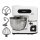 TZS First Austria Professionelle K&uuml;chenmaschine | Teigknetmaschine | 1500 W, 6 L Beh&auml;lter, Edelstahlsch&uuml;ssel mit Griff, 6 Geschwindigkeitsstufen, mit Quirl, Knethaken und Schneebesen, wei&szlig;