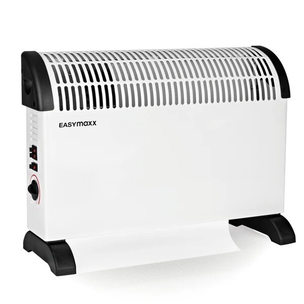 EASYmaxx Heizkonvektor 2000W wei&szlig;/schwarz inkl. Standfu&szlig;