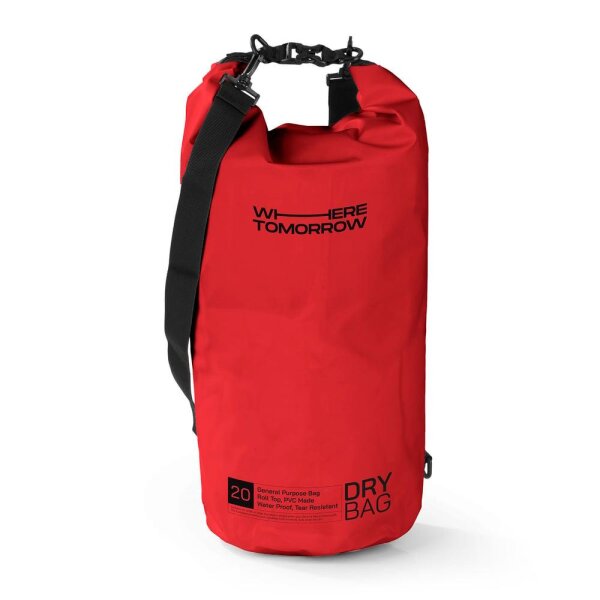 Where Tomorrow PVC dry bag Style 01 20L rot