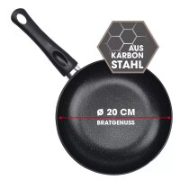 BRATmaxx Karbonstahl-Pfanne 20cm schwarz A-Ware