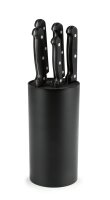 GOURMETmaxx Messerset mit Messerblock 6-tlg. schwarz/silber