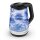 GOURMETmaxx Glas-Wasserkocher Tasse f&uuml;r Tasse 1,7l 2200W Edelstahl/schwarz Skala 0,25l