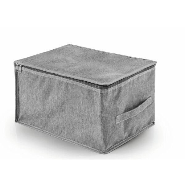 EASYMAXX K&uuml;hltasche 21 Liter | 37 x 28 x 23 cm | Rei&szlig;- und Scheuerfest | Polyester | Grau