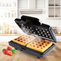 GOURMETmaxx Waffeleisen Belgische Waffeln 750W schwarz...