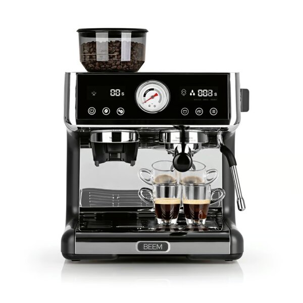 BEEM Siebtr&auml;ger-Maschine Espresso-Grind-Expert 3000W Edelstahl/schwarz