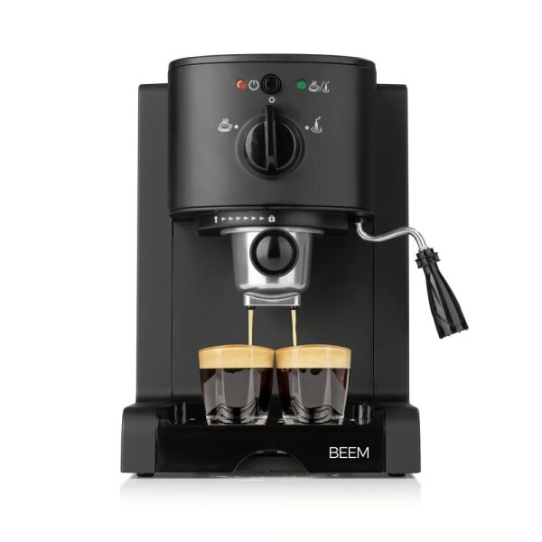 BEEM Siebtr&auml;ger-Maschine Espresso Perfect 20bar 1470W schwarz matt