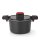 GOURMETmaxx Energiespartopf Aluminium 5,8l schwarz/rot