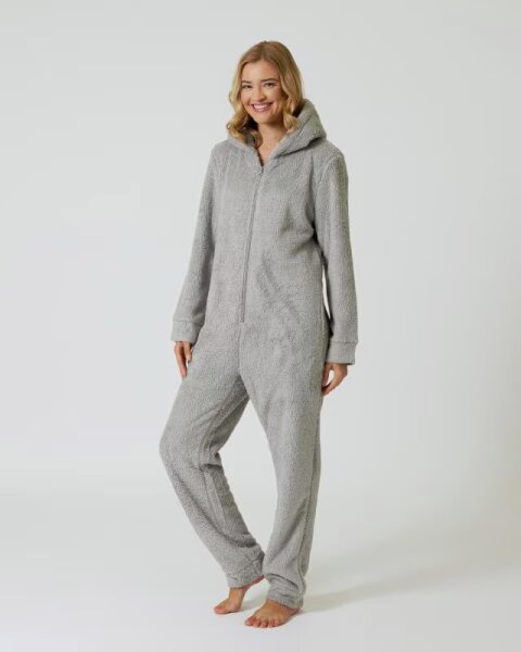 [460784] EZ Lammfell-Optik Jumpsuit, A-Ware