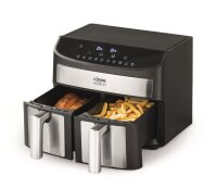 Cuisine Edition Heißluft-Fritteuse Zweikammer 7l...