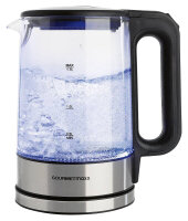GOURMETmaxx Glas-Wasserkocher LED 1,7l 2200W...