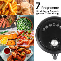GOURMETmaxx Heißluft-Fritteuse | 2,3 l Fassungsvermögen | 1000 W | Schwarz
