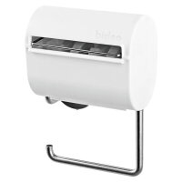 BIDEO Toilettenpapierbefeuchter | Halterung f&uuml;r Toilettenpapier, einfache Montage | Alternative zu feuchtem Toilettenpapier | Wei&szlig;