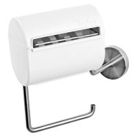 BIDEO Toilettenpapierbefeuchter | Halterung f&uuml;r Toilettenpapier, einfache Montage | Alternative zu feuchtem Toilettenpapier | Wei&szlig;
