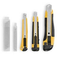EASYmaxx Cuttermesser schwarz/gelb Set 26-tlg. 3 Messer...